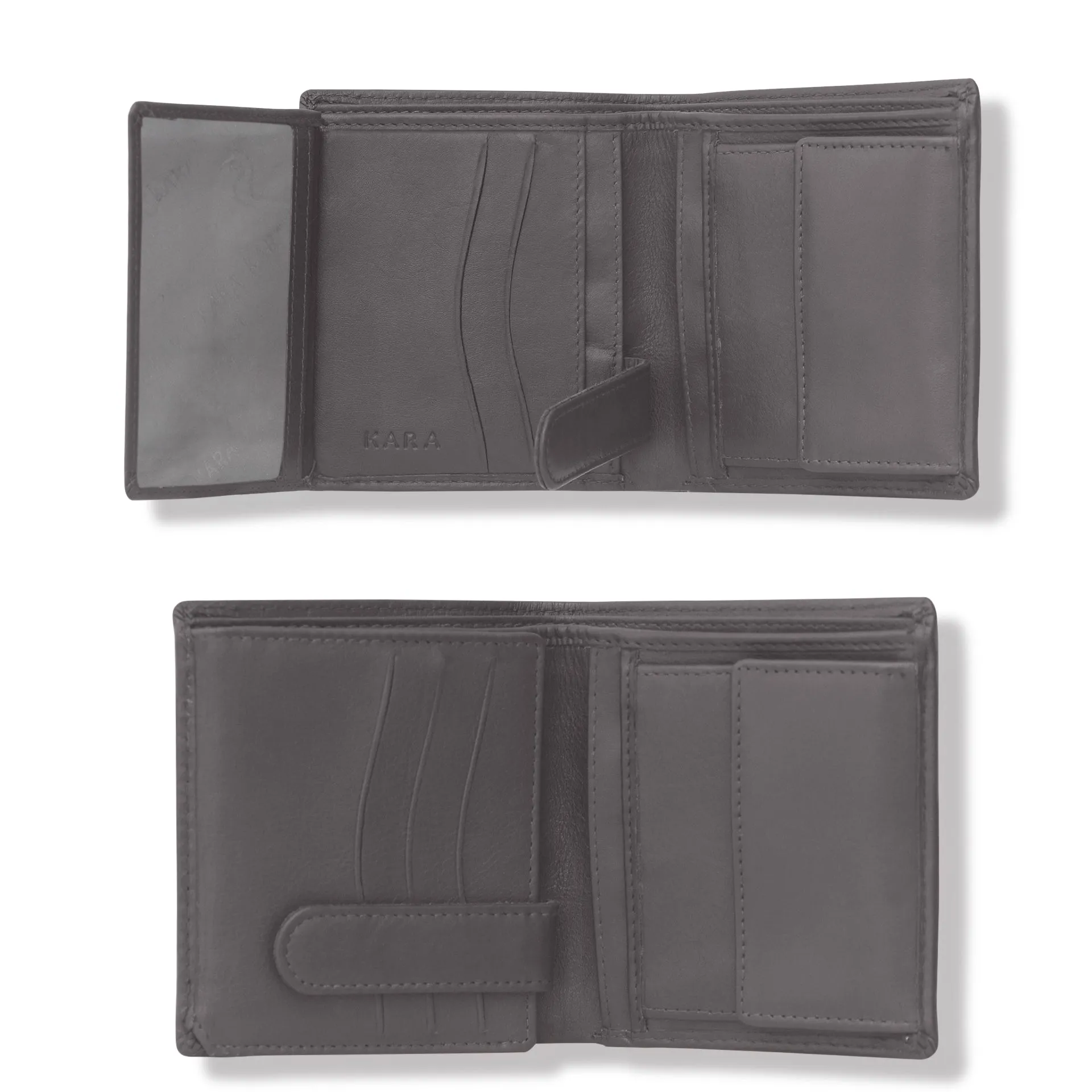 10026 Brown & Blue Bifold Wallet