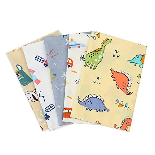10Pcs Quilting Fabric for Sewing Crafting Fat Quarters Fabric Bundles for Patchwork DIY Sewing Cotton Fabric Printed Floral Pre-Cut Squares 15.7 x 19.7 inches (40 x 50 cm) (BL-3)