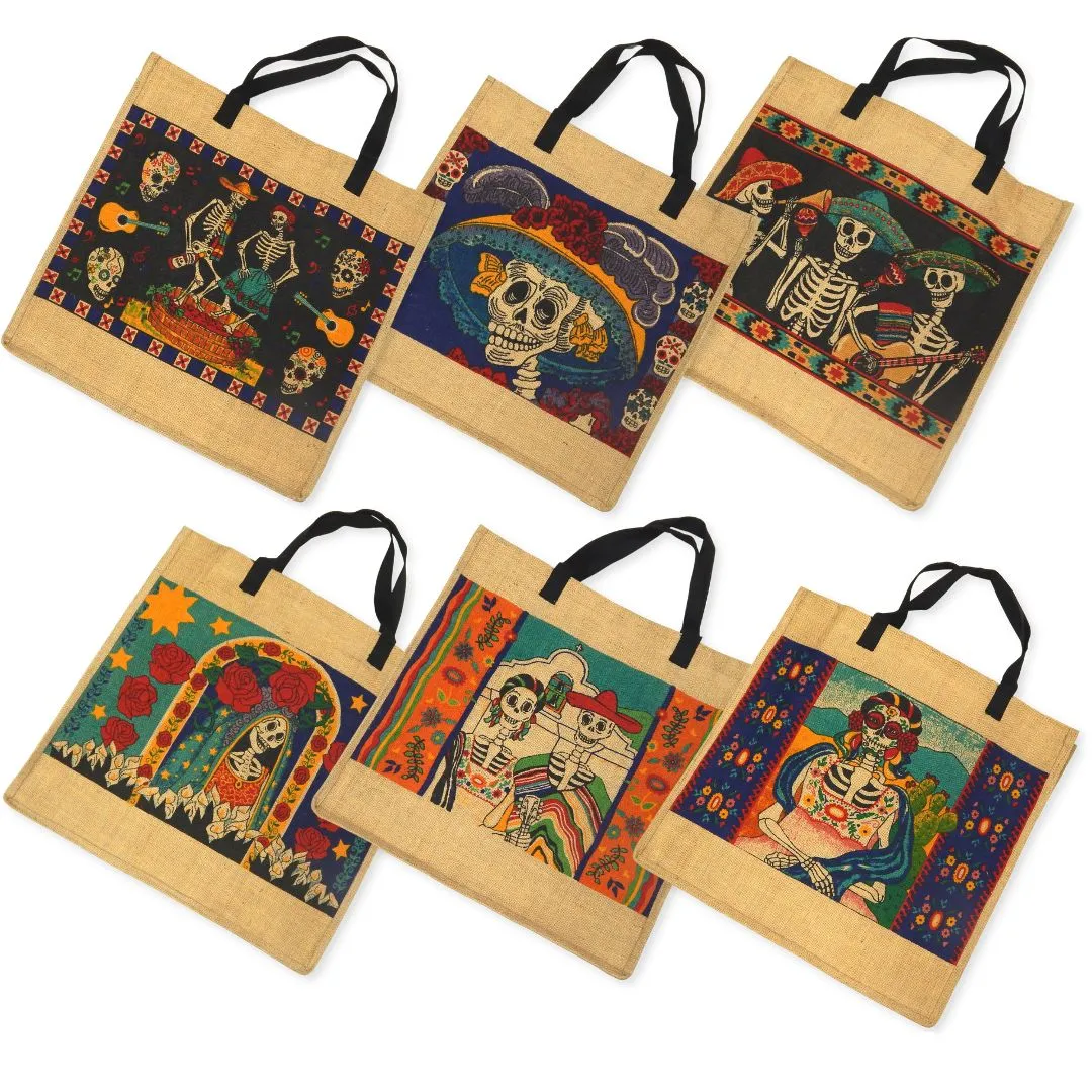 20 Day of Dead Jute bags! Only $3.25 ea!