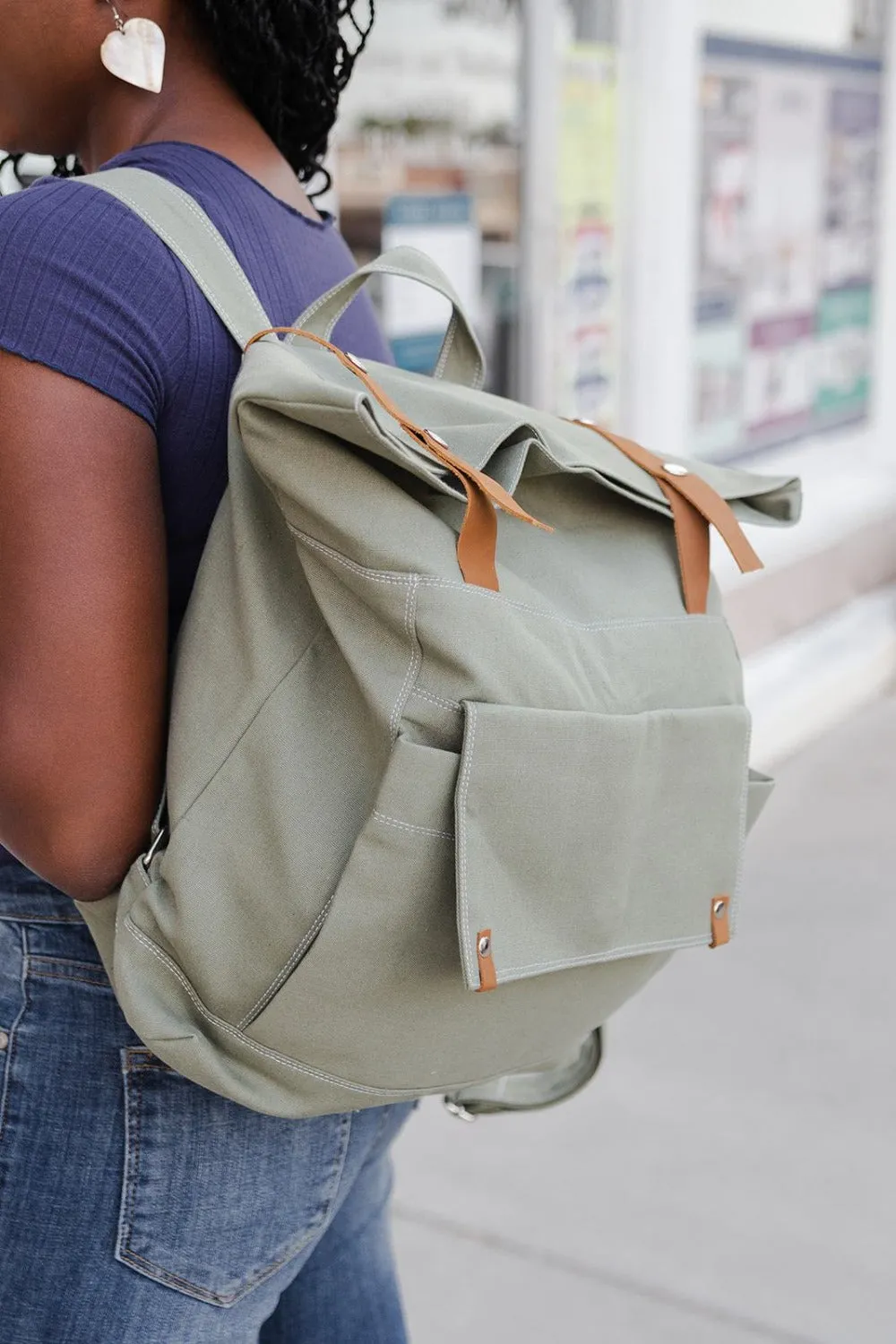 Alison Roll Top Backpack