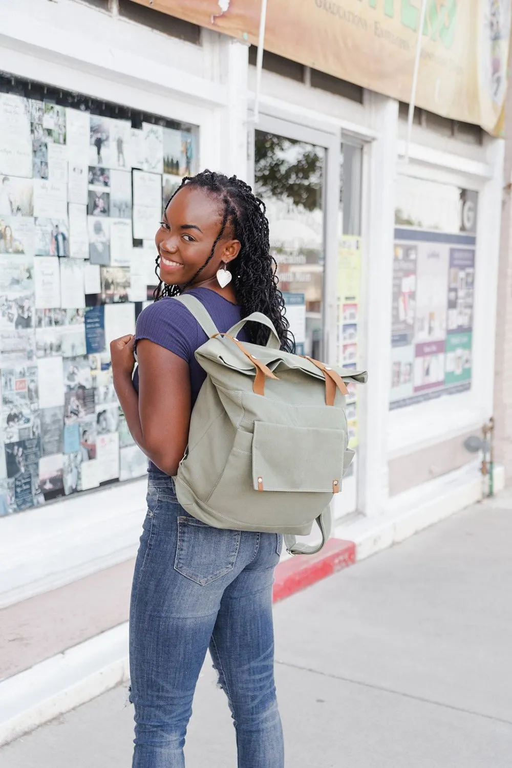Alison Roll Top Backpack