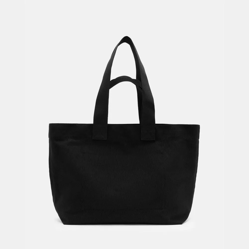 Allsaints Ali Cotton Canvas Tote Bag in Black