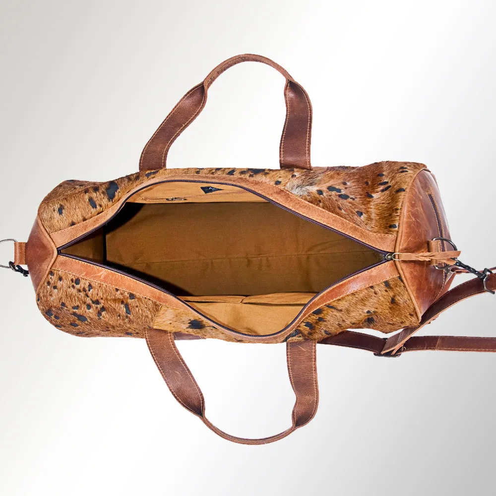 American Darling ADBGS174BRAC1 Duffel Hair-On Genuine Leather Women Bag Western Handbag Purse
