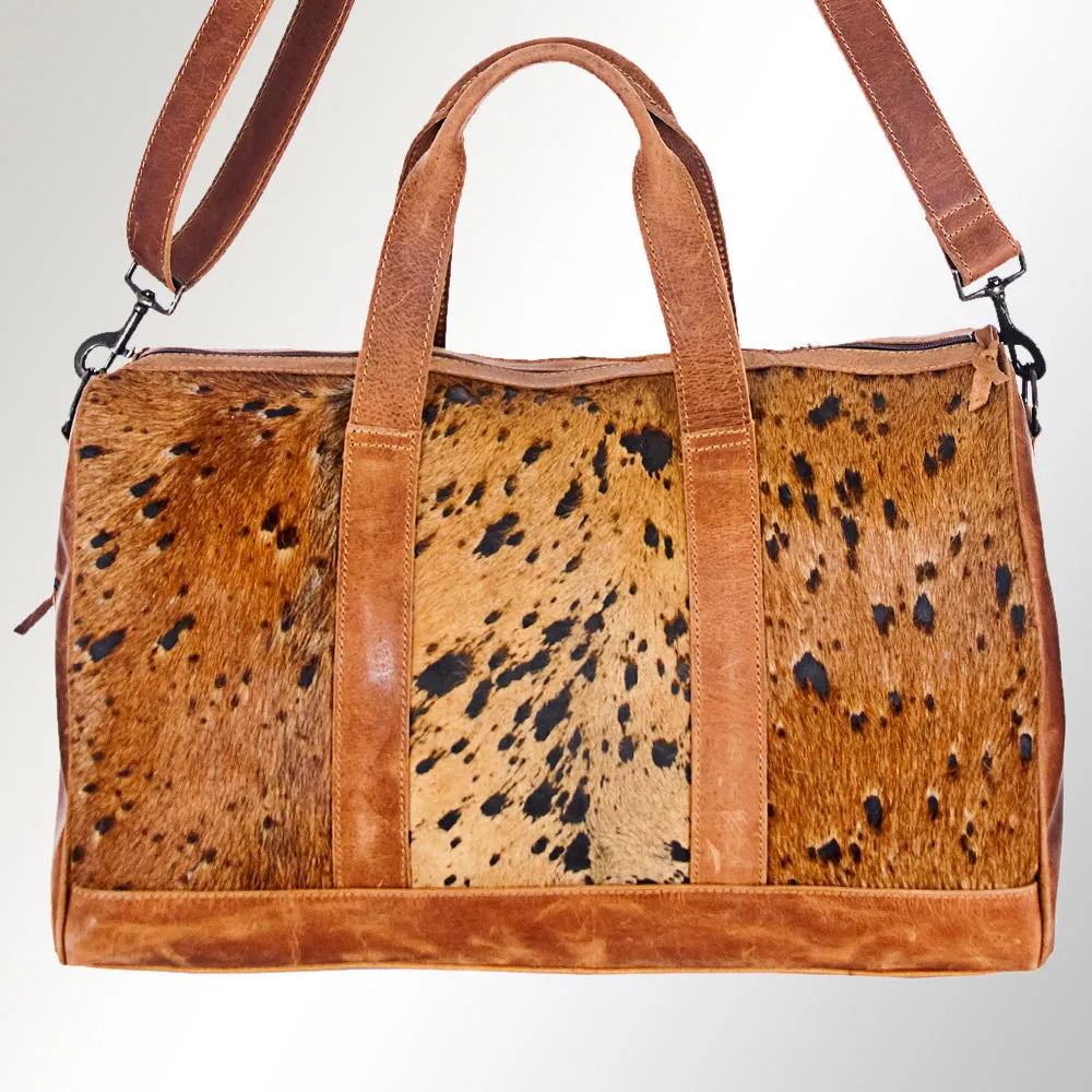 American Darling ADBGS174BRAC1 Duffel Hair-On Genuine Leather Women Bag Western Handbag Purse