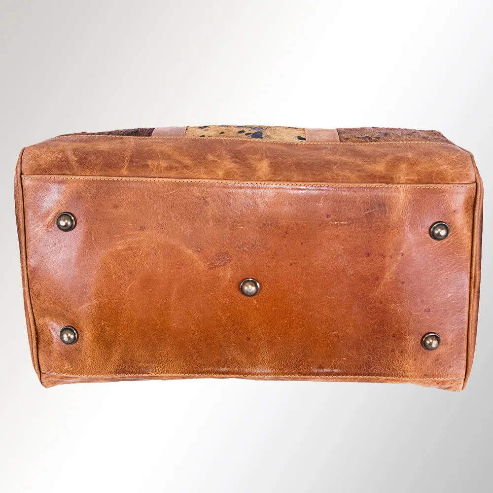 American Darling ADBGS174BRAC1 Duffel Hair-On Genuine Leather Women Bag Western Handbag Purse