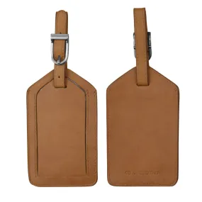 Antique Saddle Leather Luggage Tag