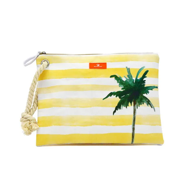 Beach Stripe Clutch Bag