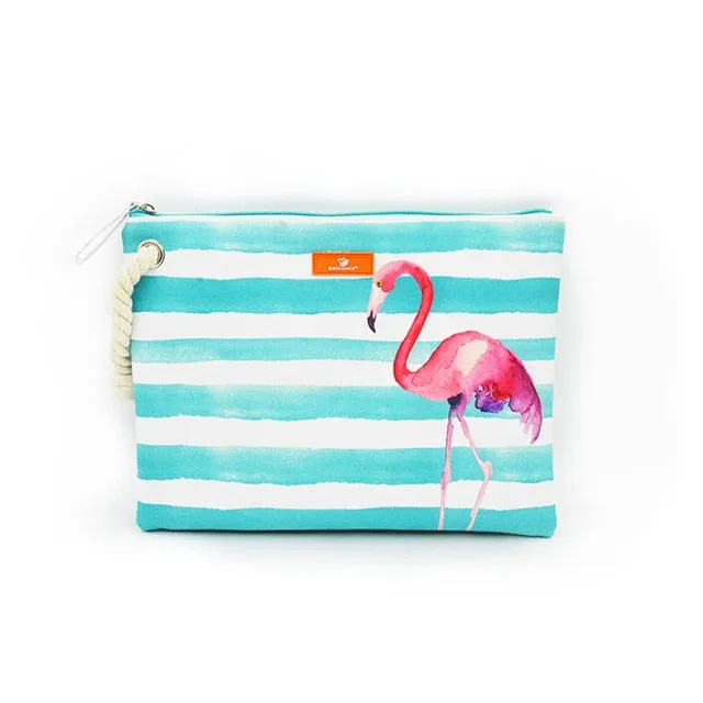 Beach Stripe Clutch Bag