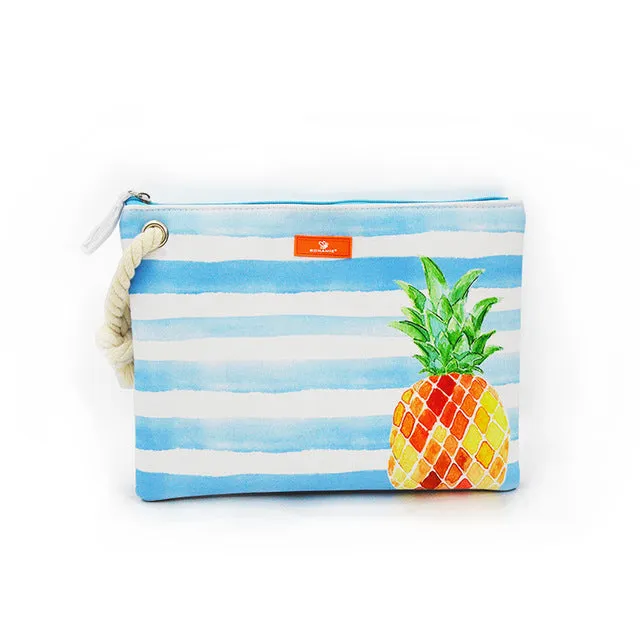 Beach Stripe Clutch Bag