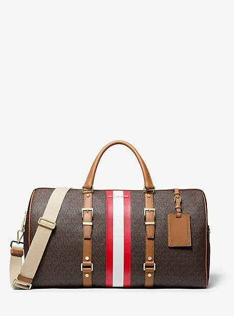 Bedford Travel Extra-Large Logo Stripe Weekender Bag