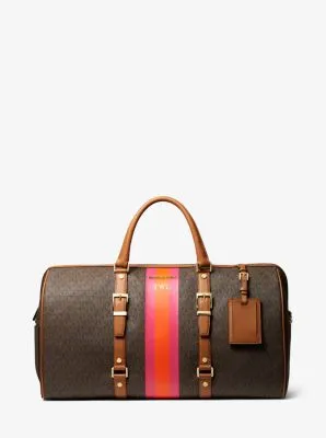 Bedford Travel Extra-Large Logo Stripe Weekender Bag