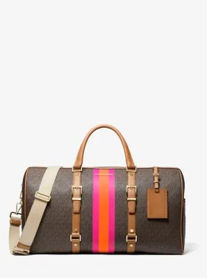 Bedford Travel Extra-Large Logo Stripe Weekender Bag
