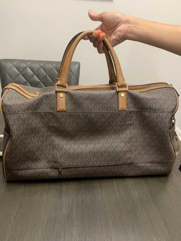 Bedford Travel Extra-Large Logo Stripe Weekender Bag