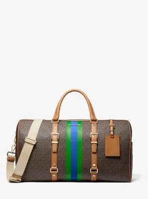 Bedford Travel Extra-Large Logo Stripe Weekender Bag