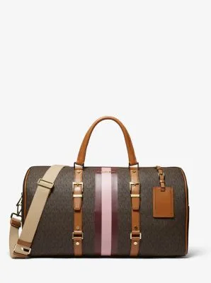 Bedford Travel Extra-Large Logo Stripe Weekender Bag