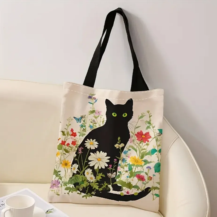 Black Cat Tote Bag