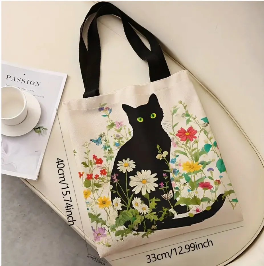 Black Cat Tote Bag