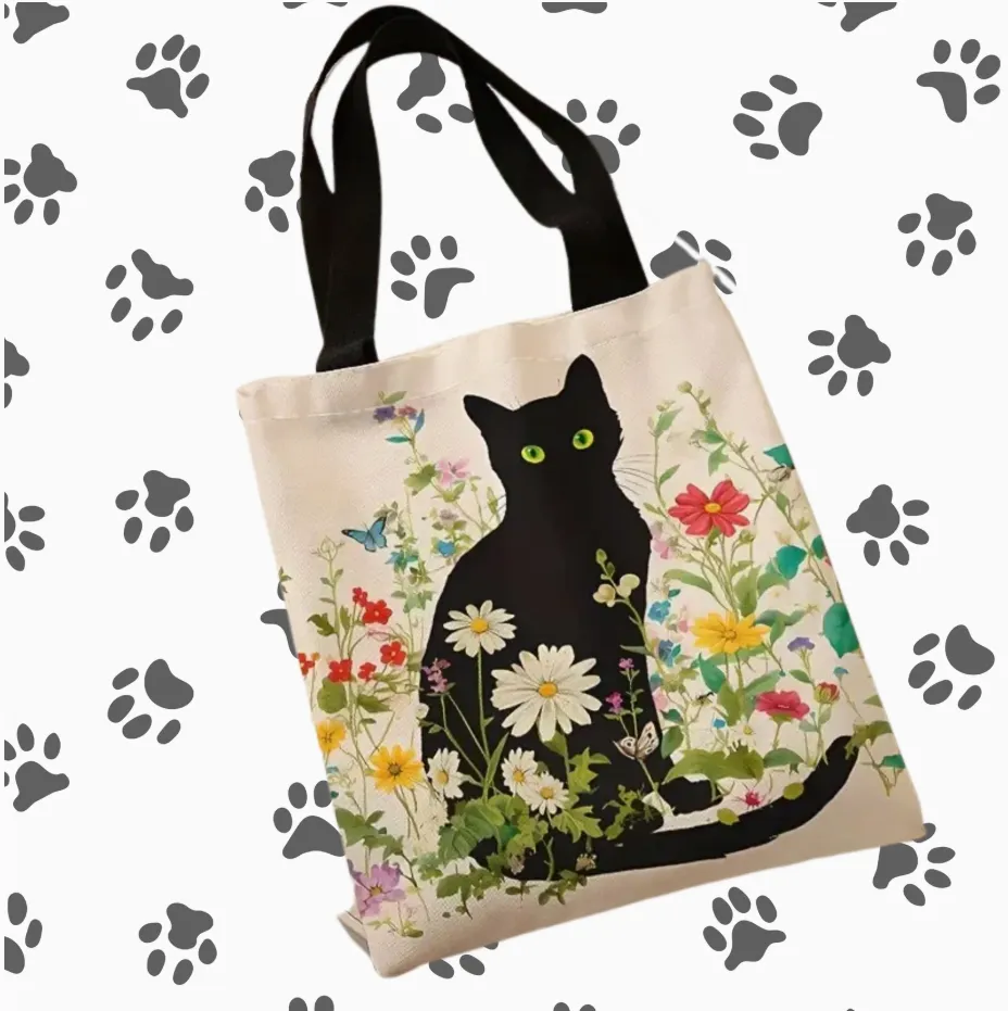 Black Cat Tote Bag