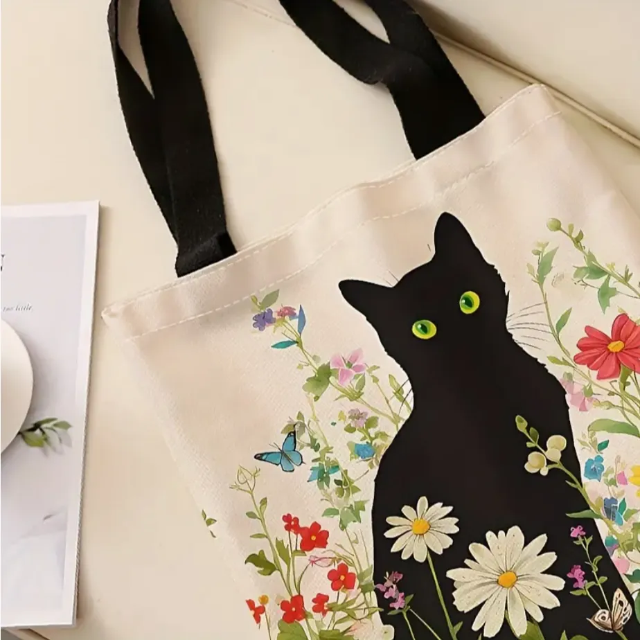 Black Cat Tote Bag