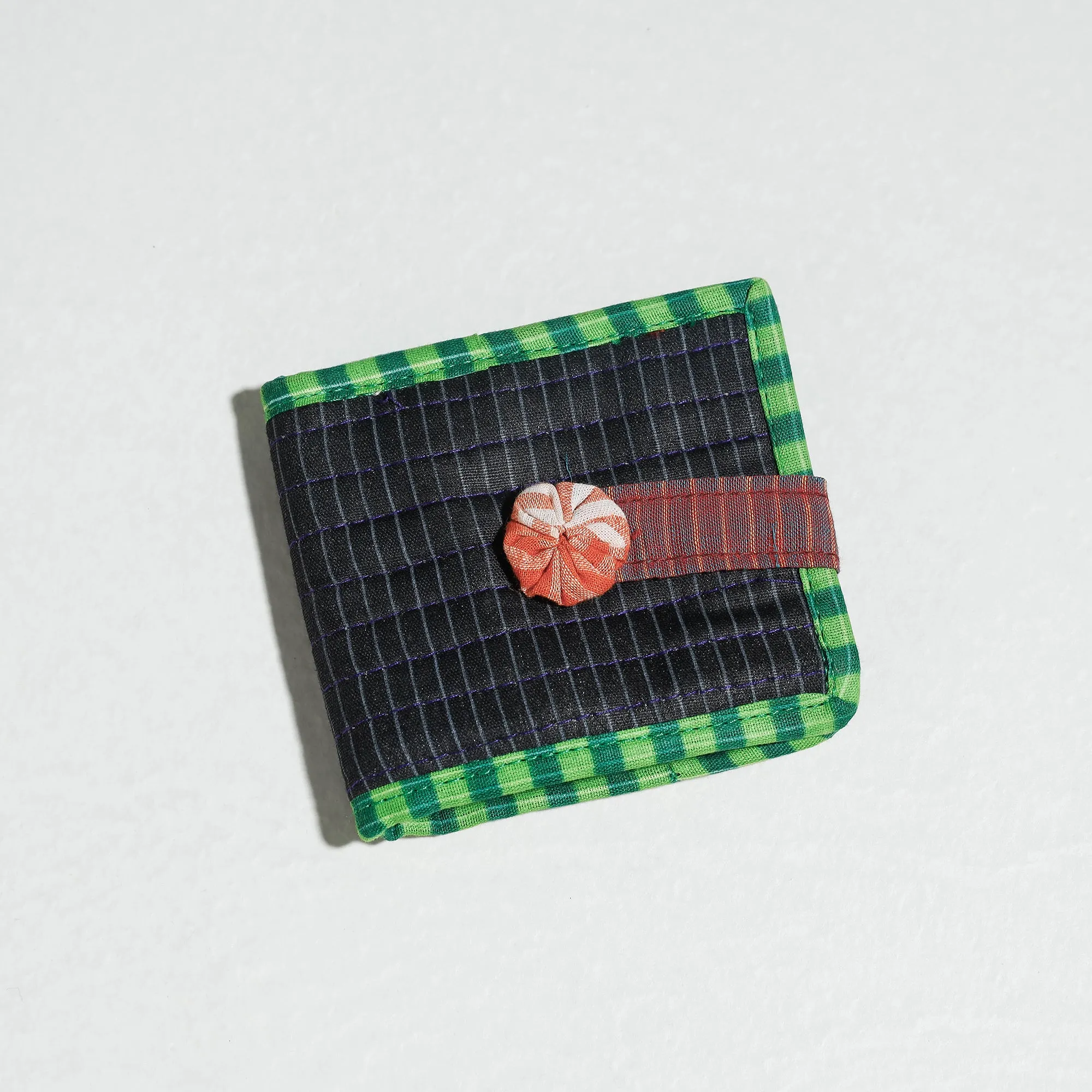 Black - Gamcha Fabric Handmade Wallet