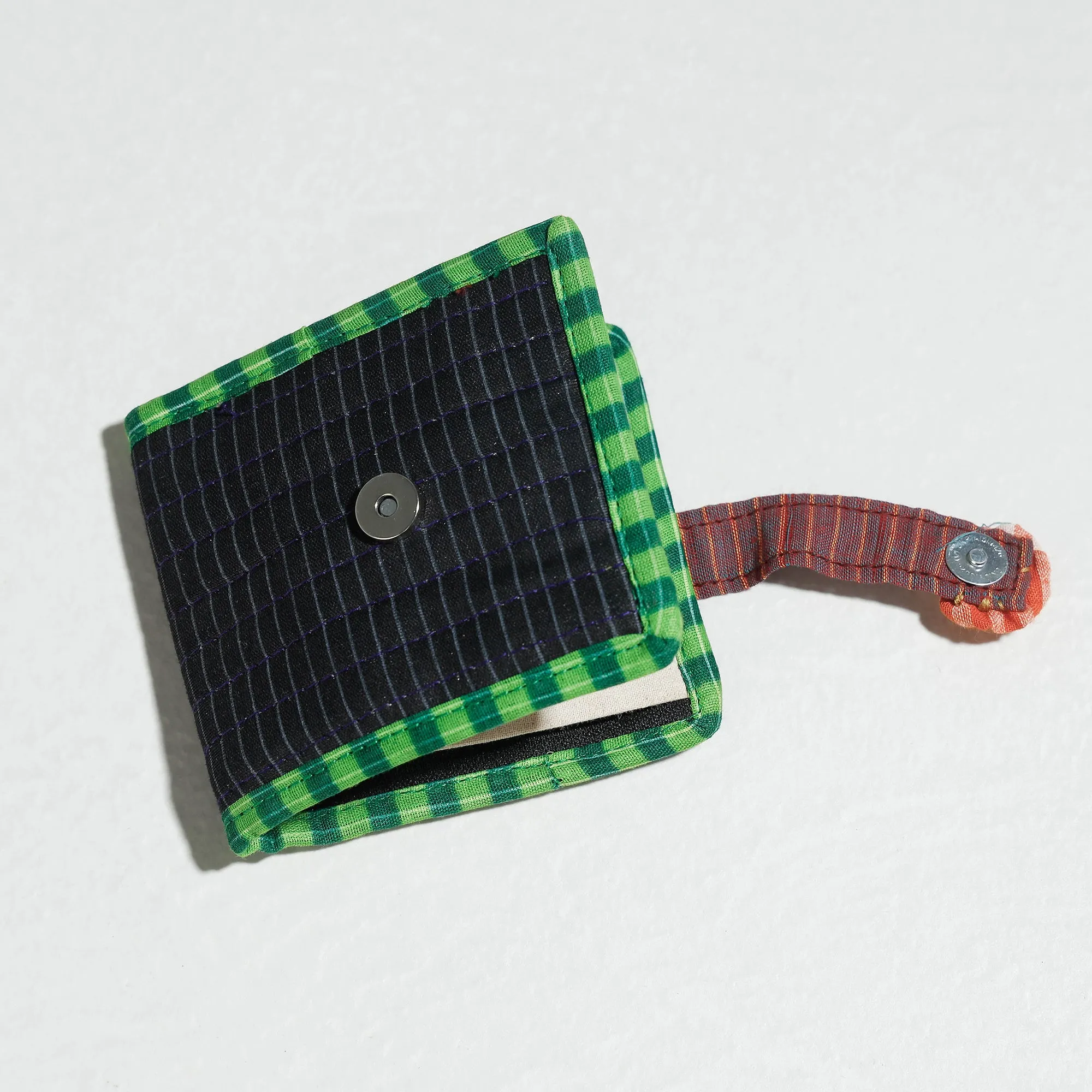 Black - Gamcha Fabric Handmade Wallet