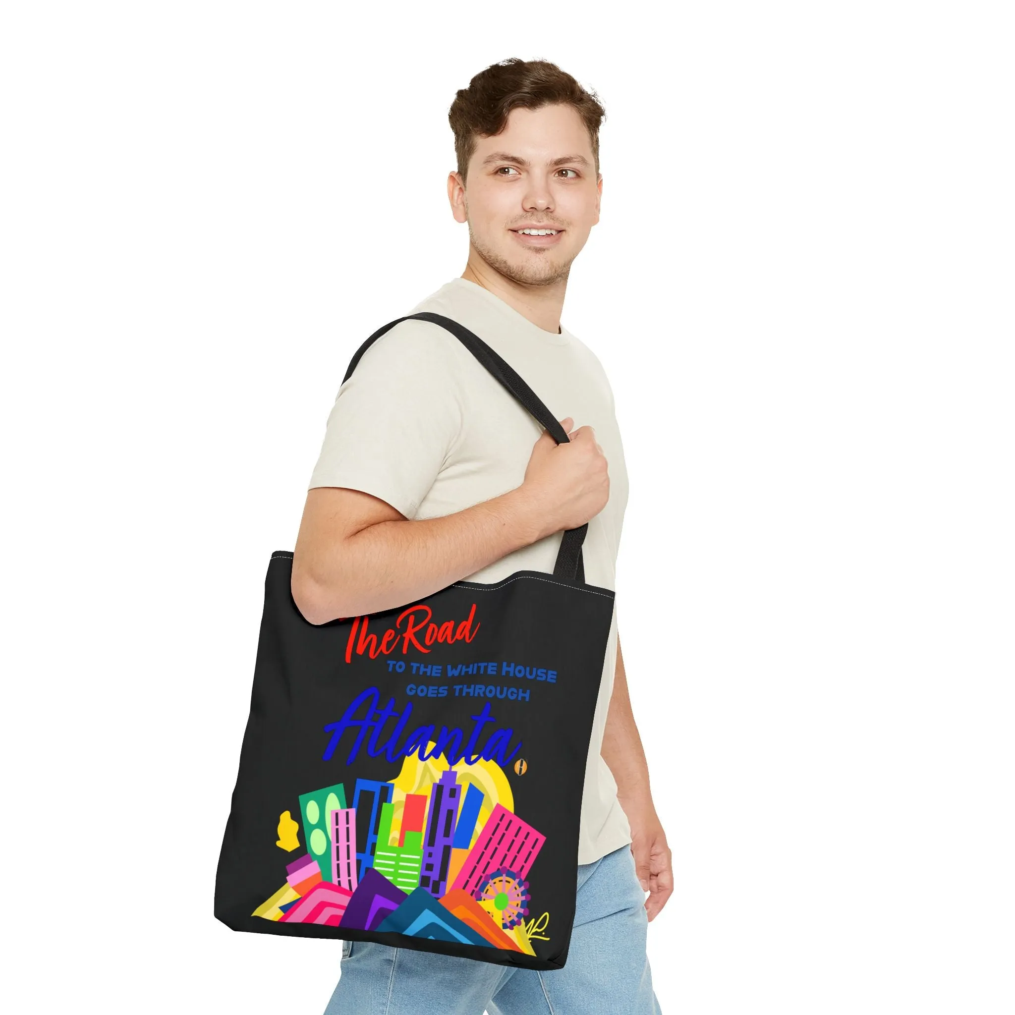 BLACK- Road to the White House Tote Bag