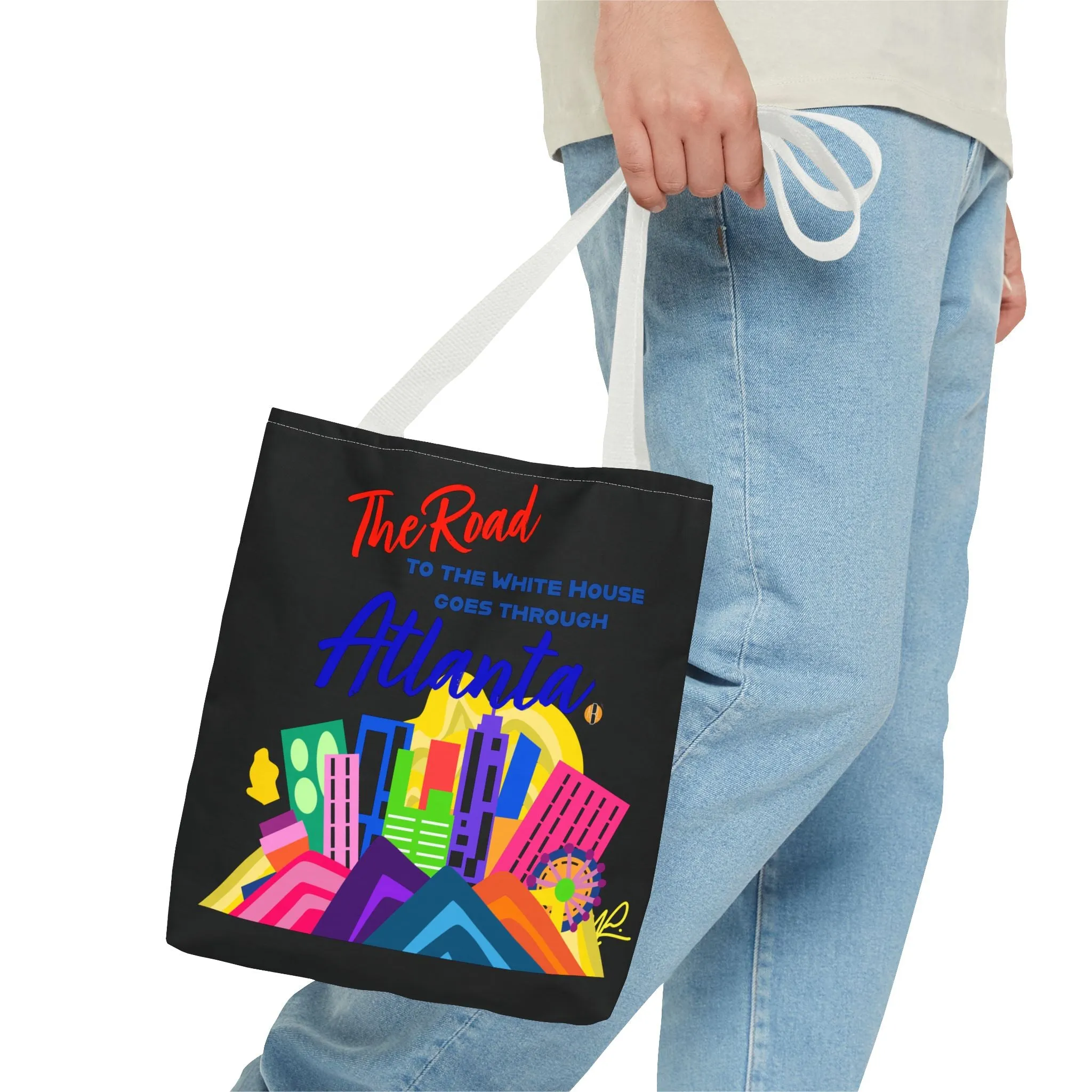 BLACK- Road to the White House Tote Bag