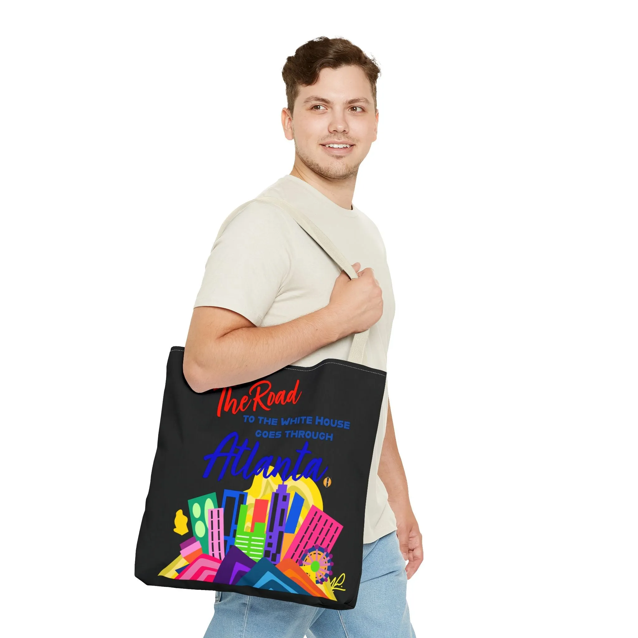 BLACK- Road to the White House Tote Bag