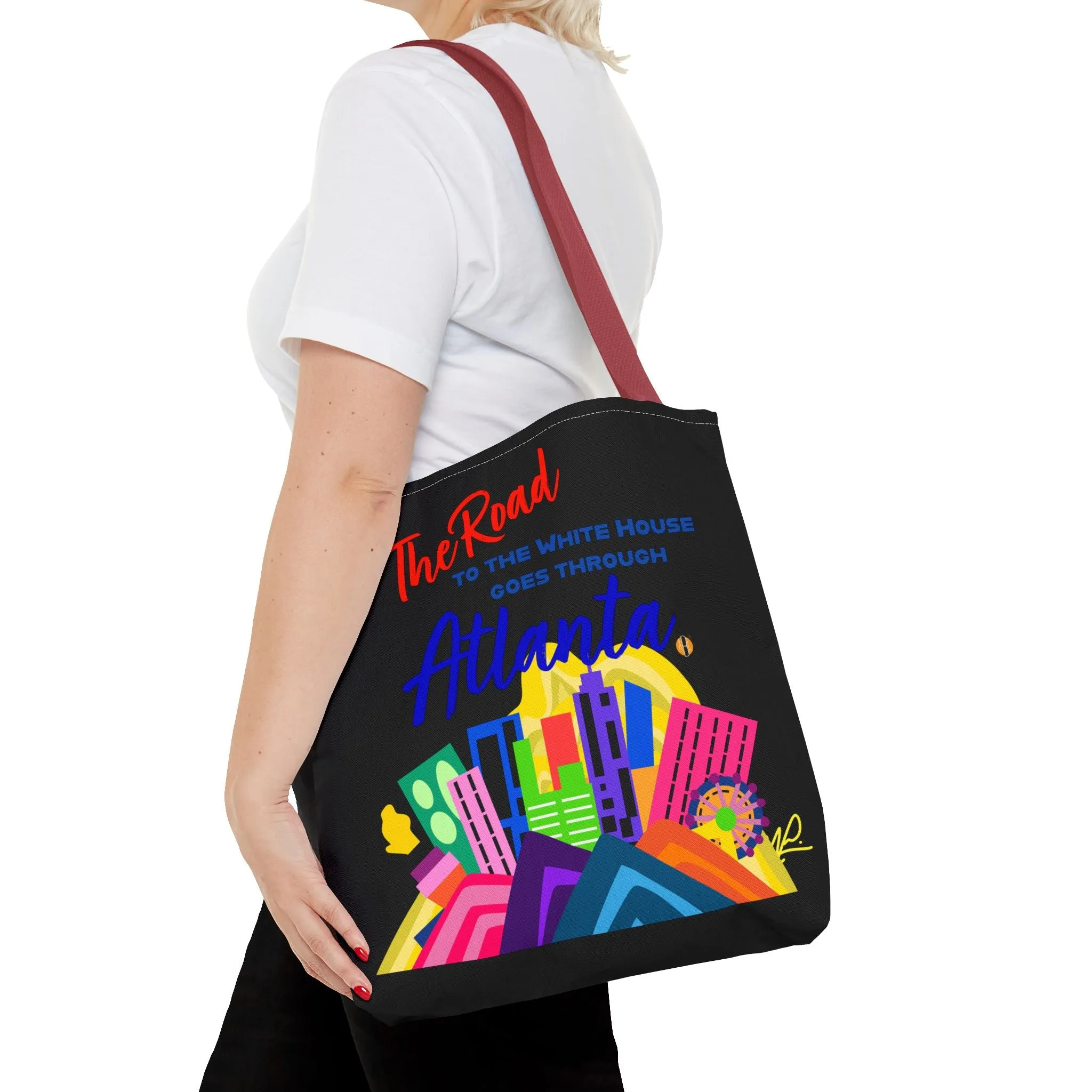BLACK- Road to the White House Tote Bag