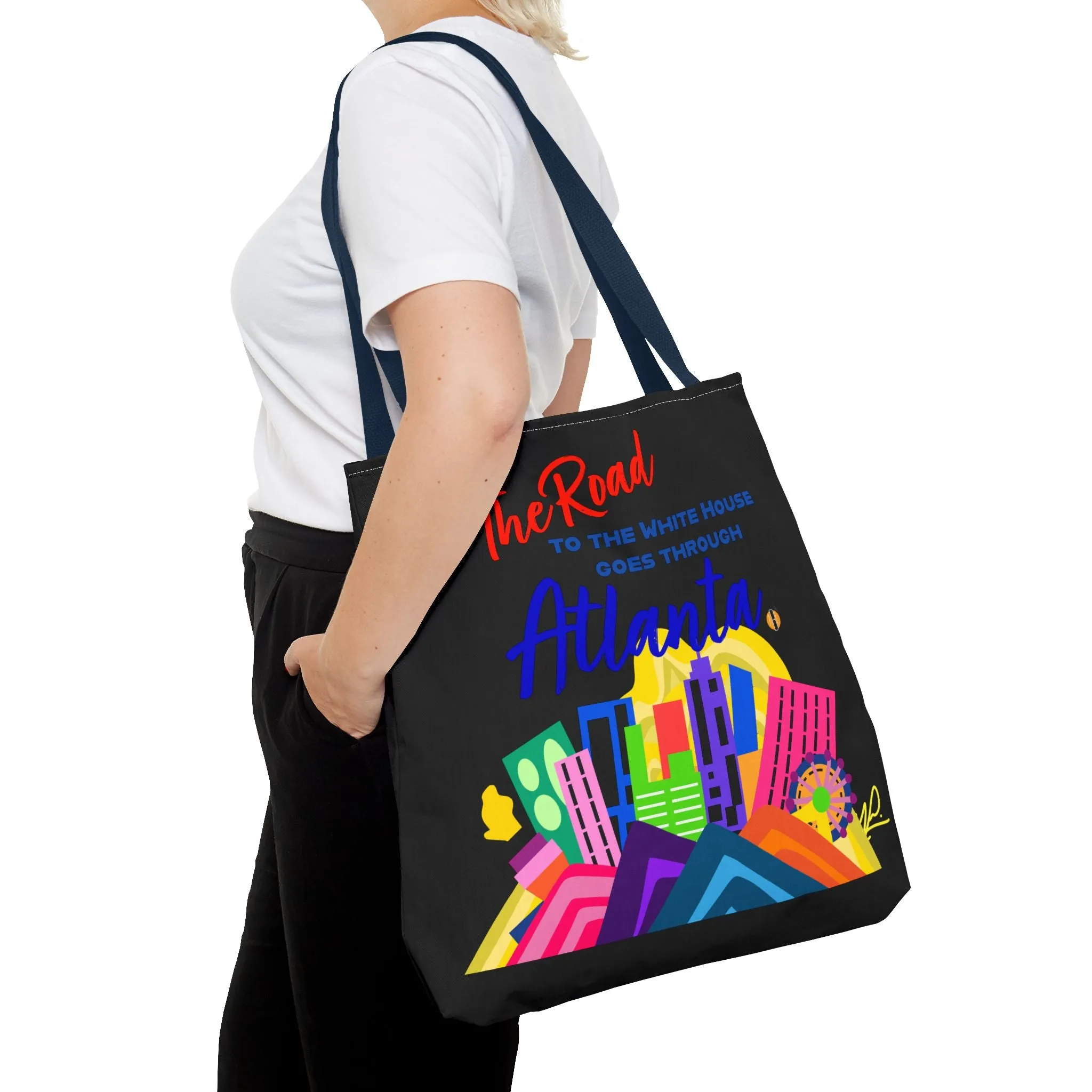 BLACK- Road to the White House Tote Bag