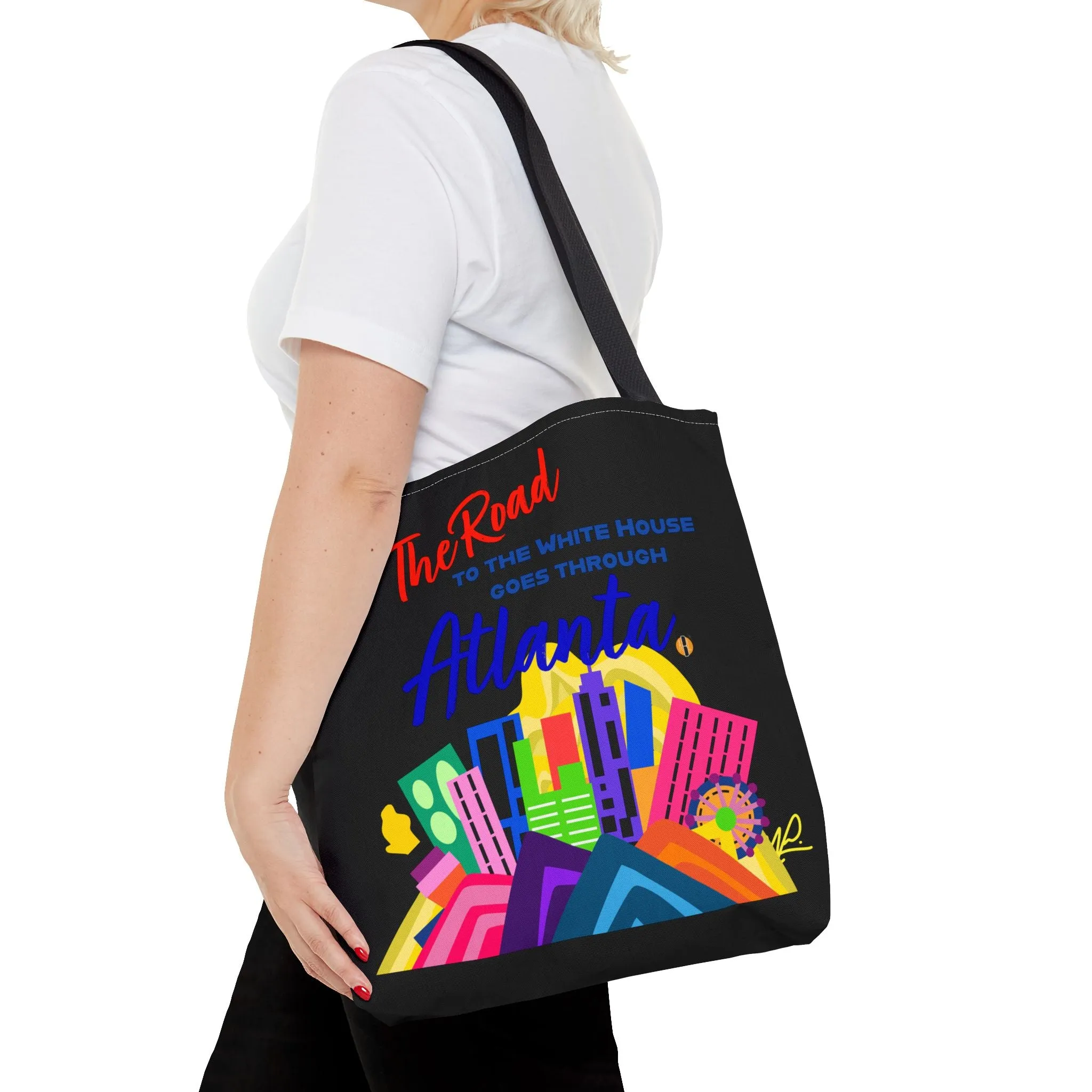 BLACK- Road to the White House Tote Bag