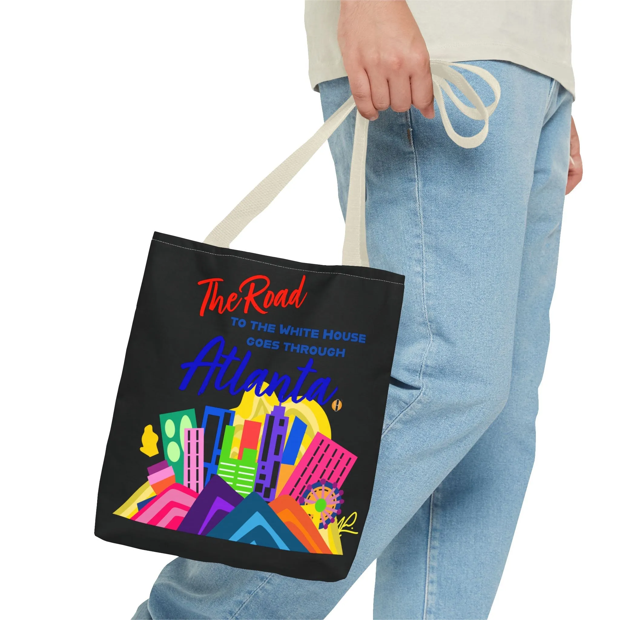BLACK- Road to the White House Tote Bag