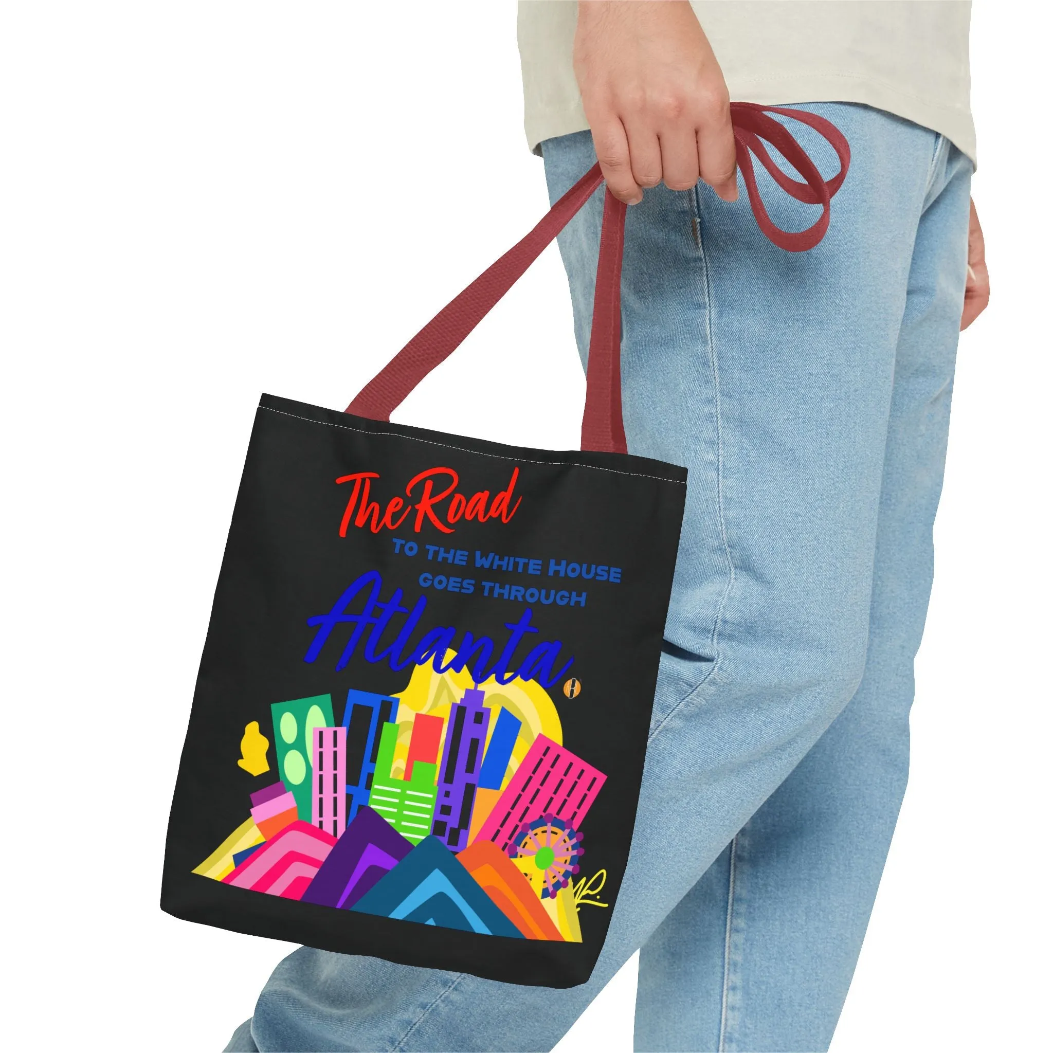 BLACK- Road to the White House Tote Bag