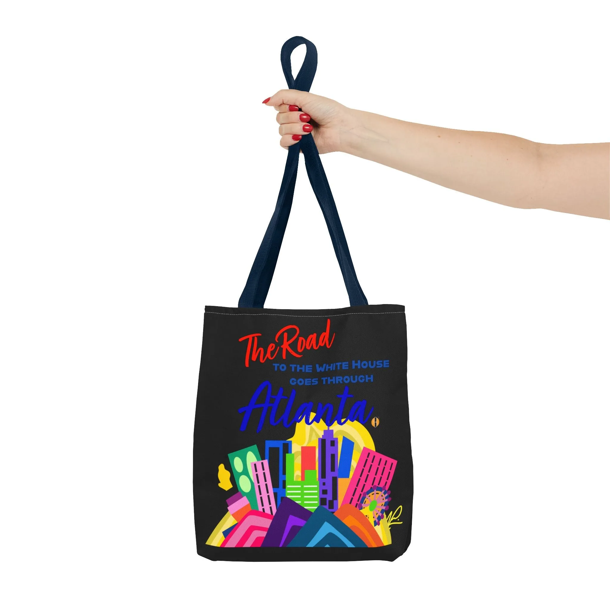 BLACK- Road to the White House Tote Bag