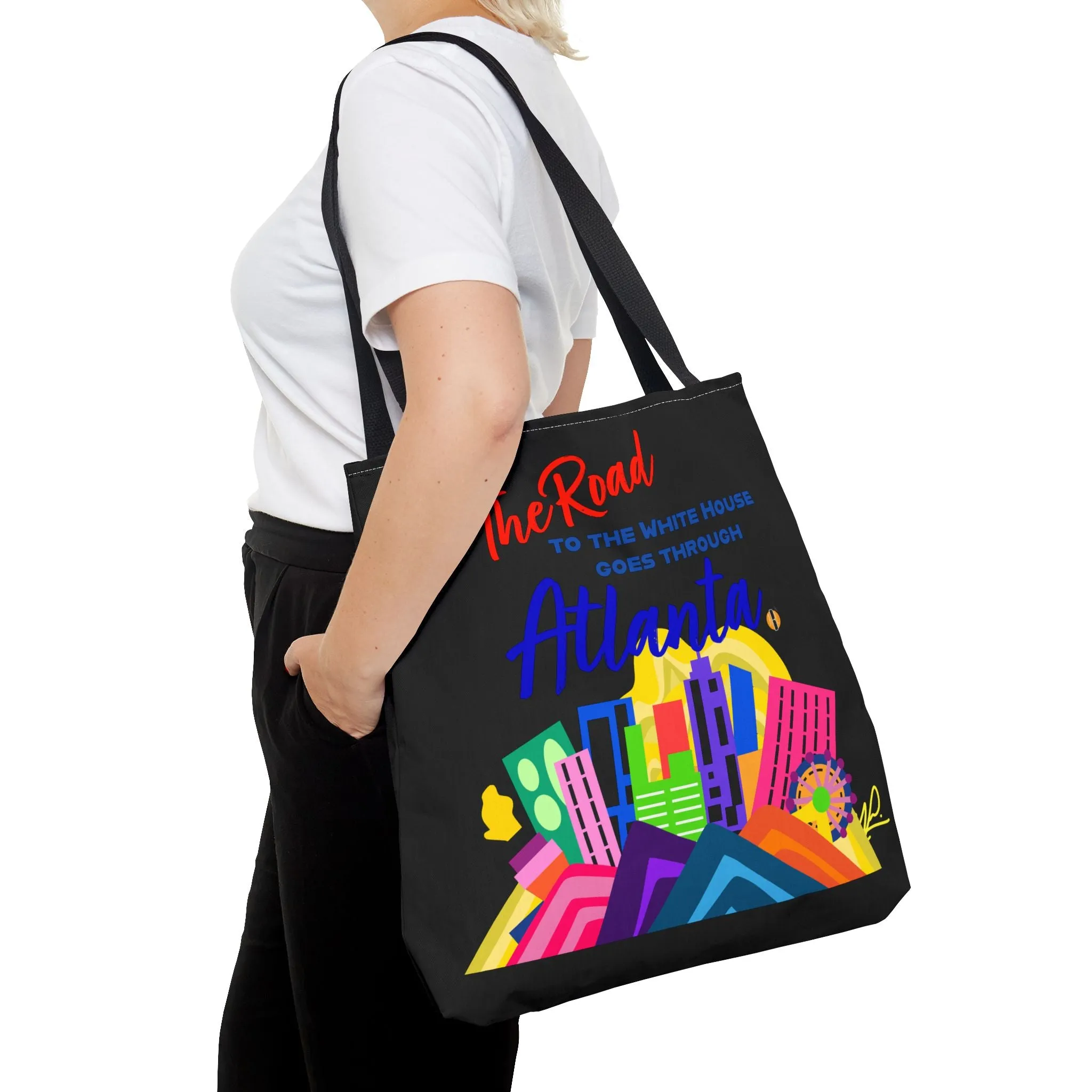 BLACK- Road to the White House Tote Bag