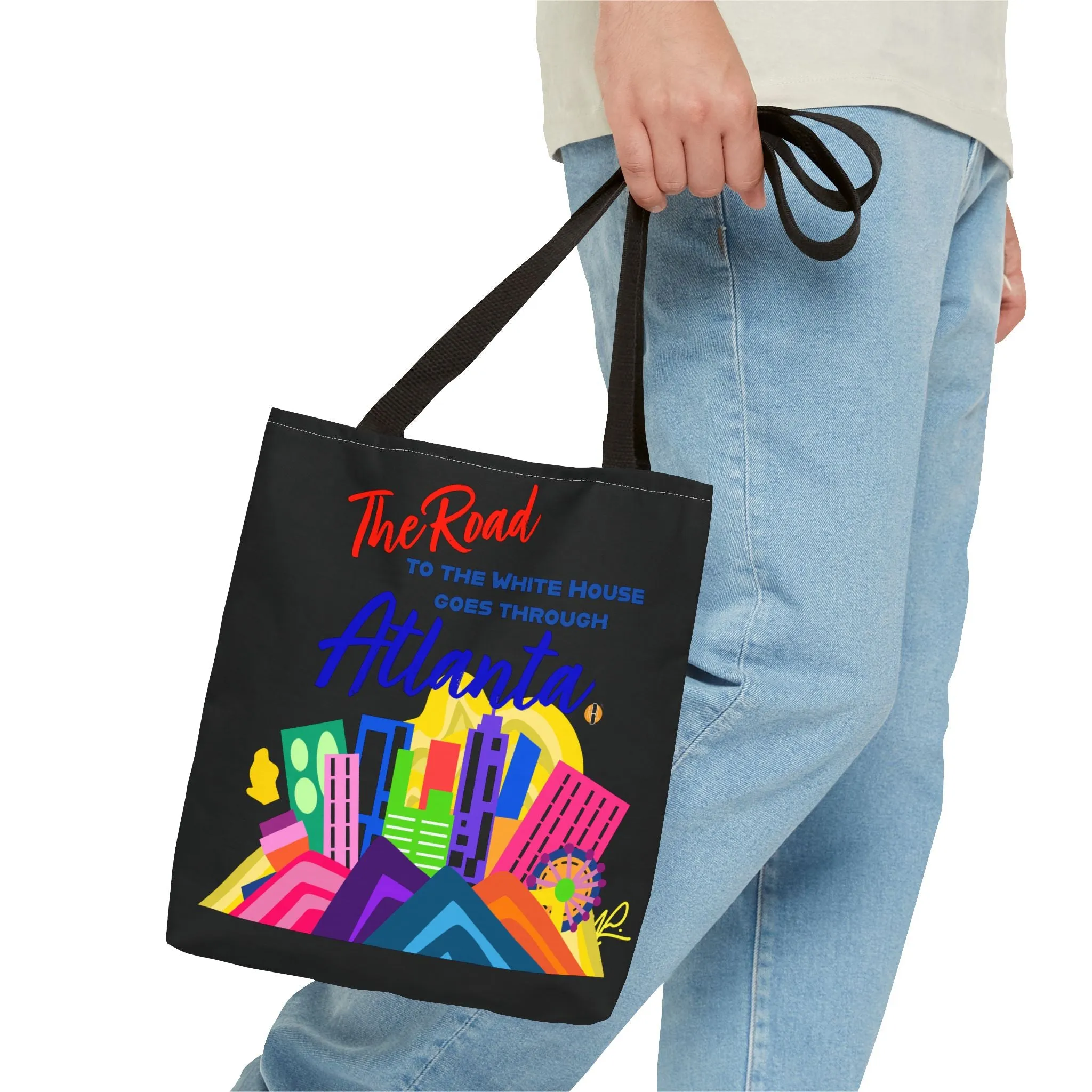 BLACK- Road to the White House Tote Bag