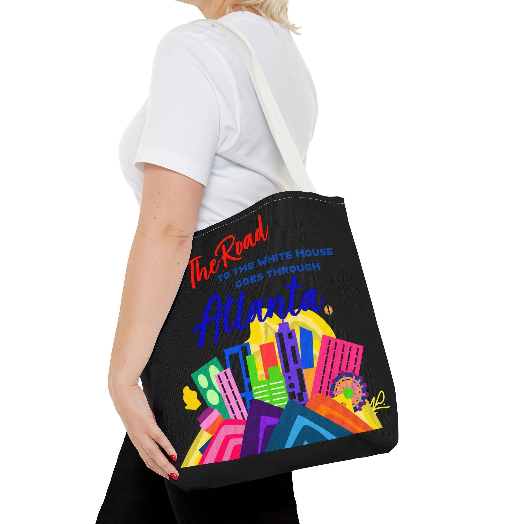 BLACK- Road to the White House Tote Bag