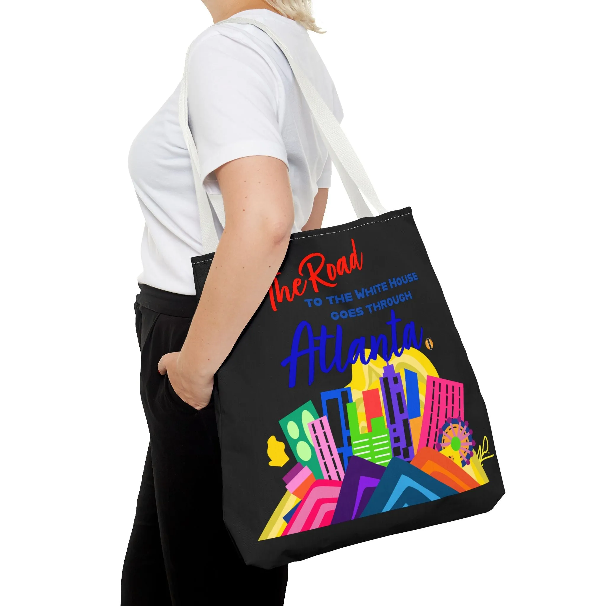 BLACK- Road to the White House Tote Bag