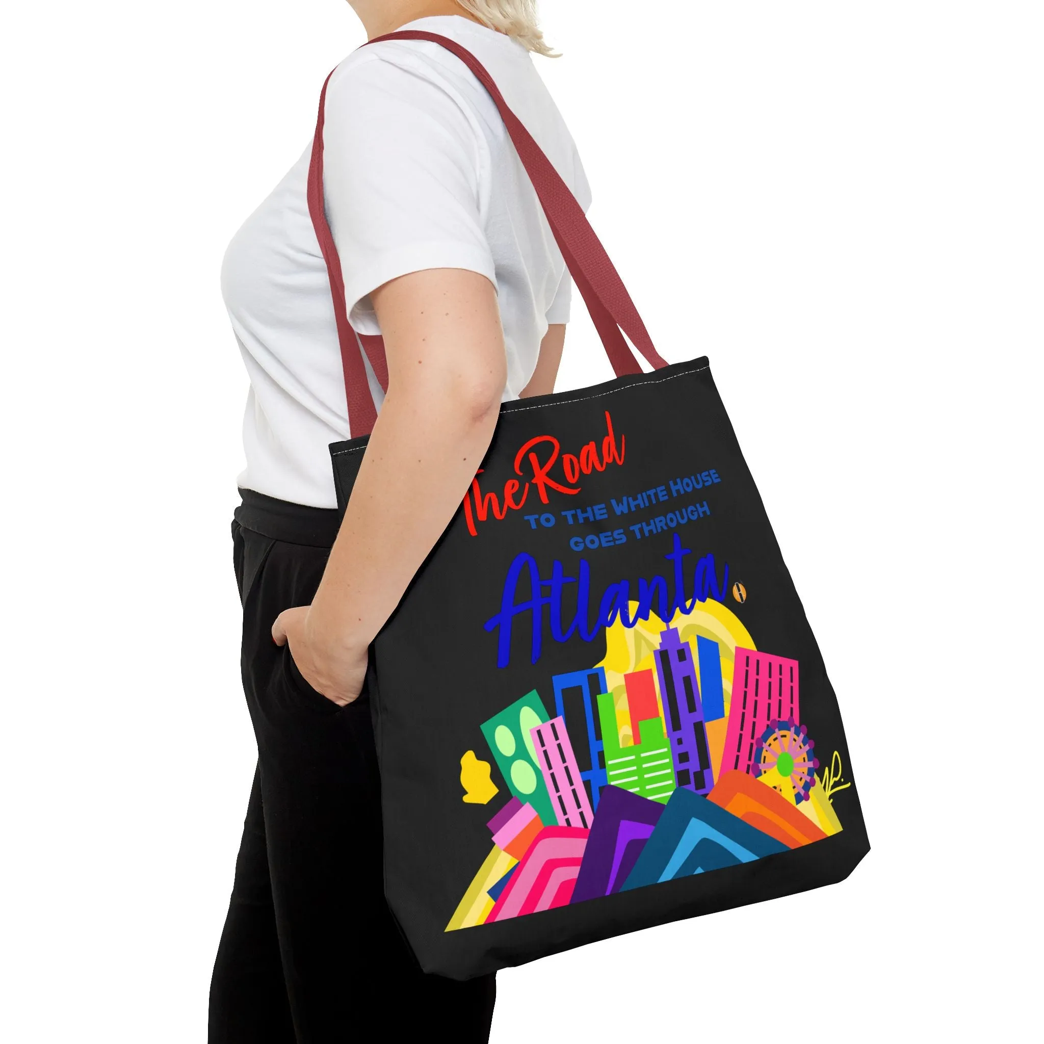 BLACK- Road to the White House Tote Bag