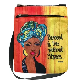 Blessed to Live without Stress Crossbody Travel Purse