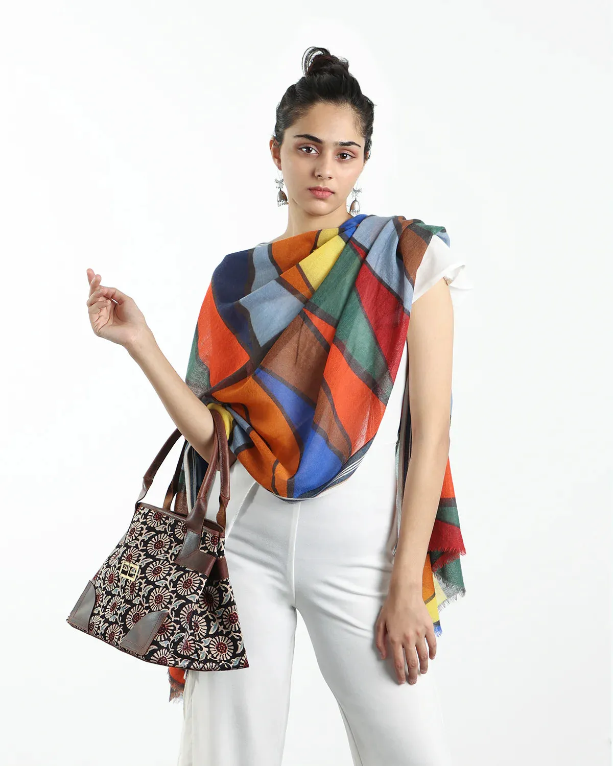 Block Prints Hand Bag