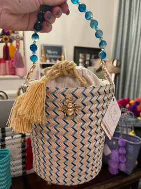 Bucket Bag with Bead Handle