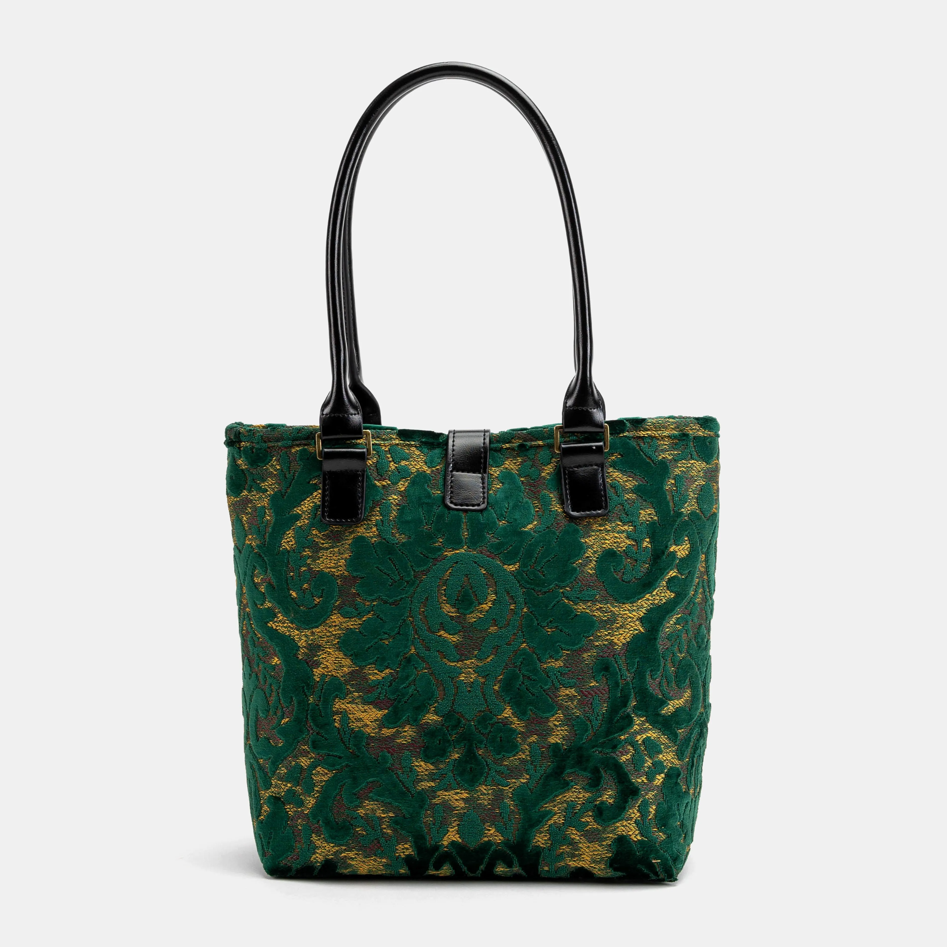 Burnout Velvet Jade Green Everyday Tote
