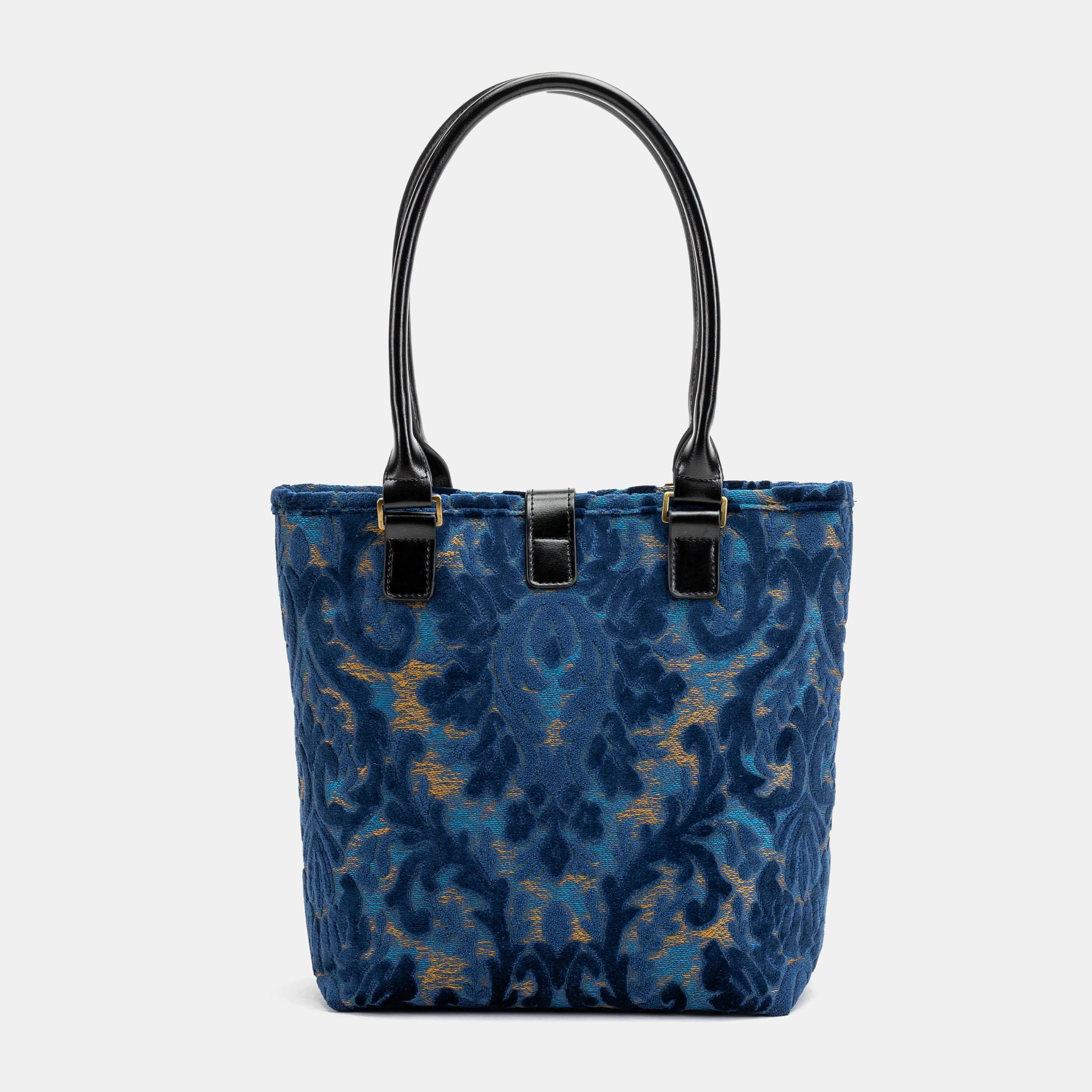 Burnout Velvet Navy Everyday Tote