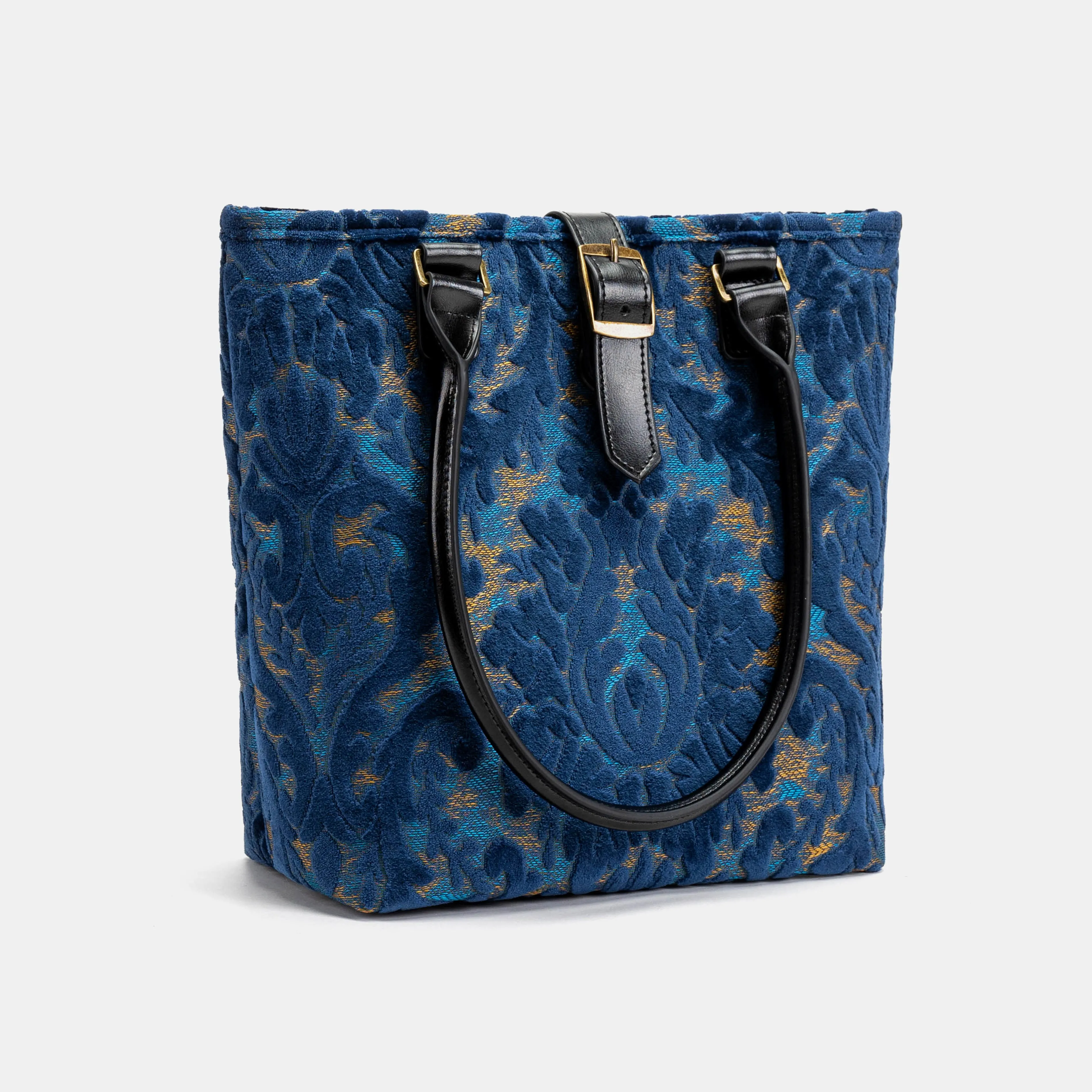 Burnout Velvet Navy Everyday Tote