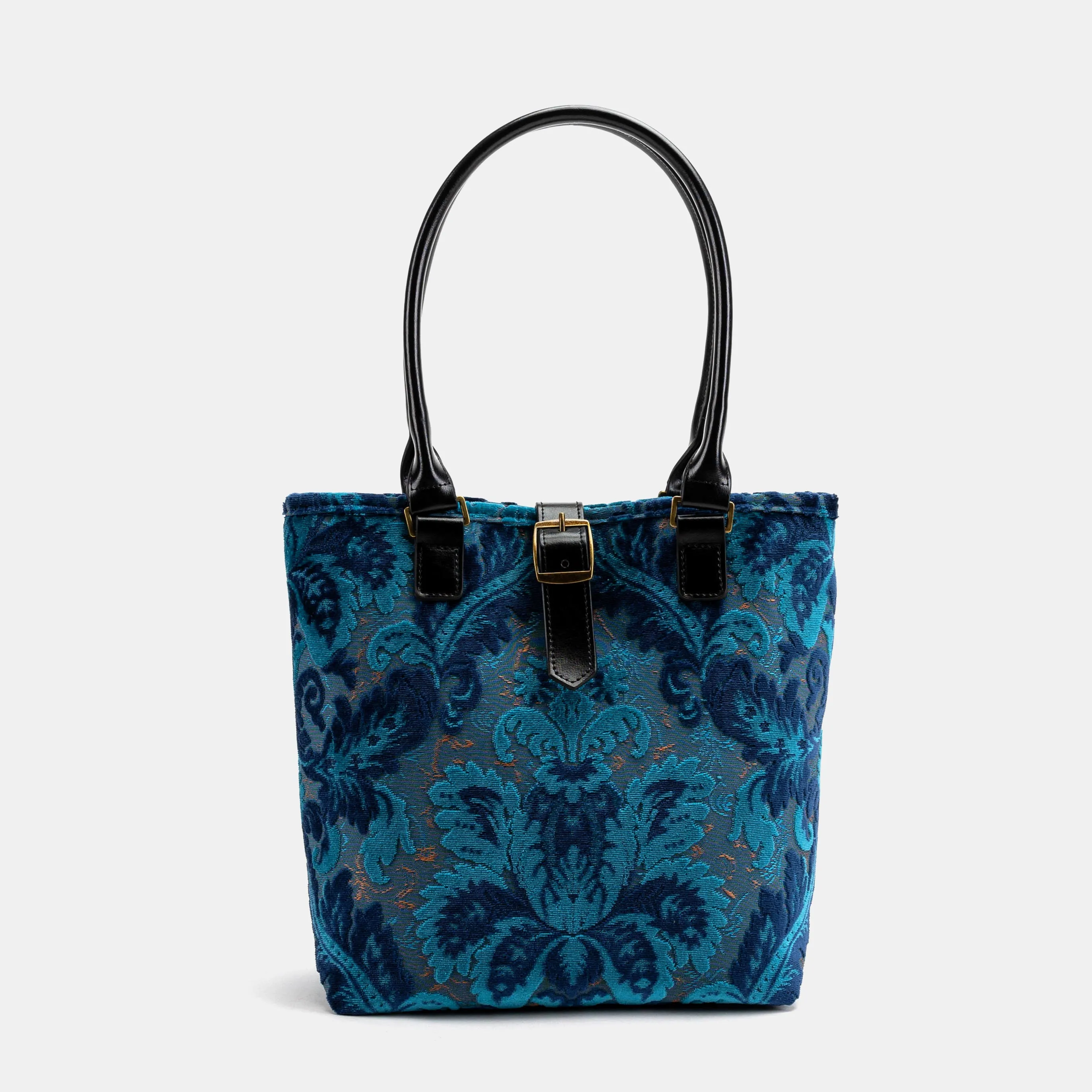 Burnout Velvet Revival Aqua Everyday Tote