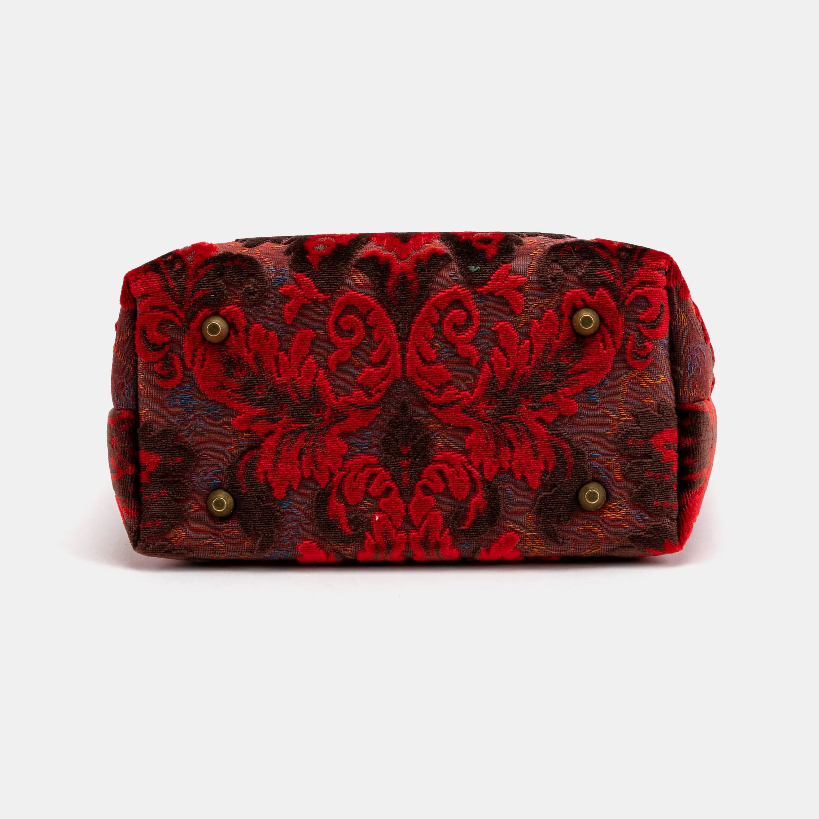 Burnout Velvet Revival Scarlet Everyday Tote