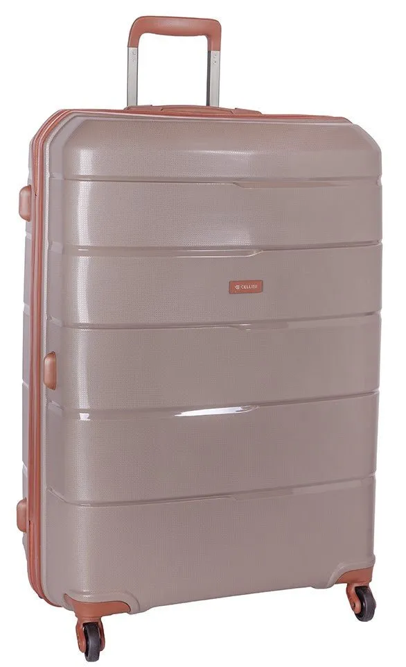 Cellini Spinn 74cm 4 Wheel Trolley Case | Mink