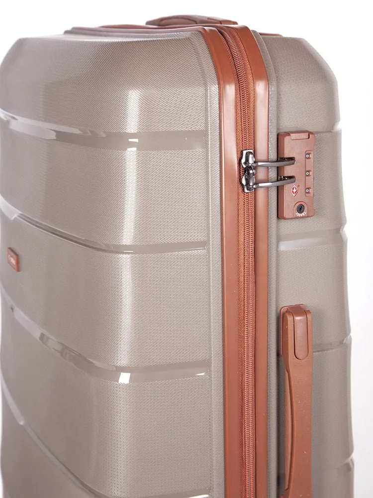 Cellini Spinn 74cm 4 Wheel Trolley Case | Mink