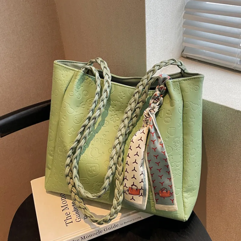 CL1112 - Embossed Green Fashion Handbag